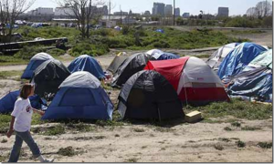 Campamento de gentes sin hogar