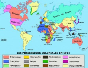 Posesiones coloniales en 1914