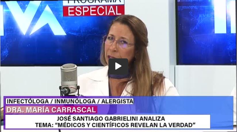 Un grupo de médicos explica sin censura en televisión su experiencia con la covid (video de 56′)